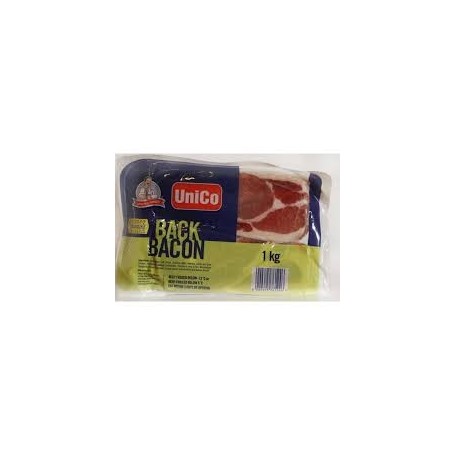 Back Bacon Unico Frozen - 1kg